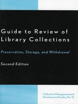 cover image of Guide to Review of Library Collections